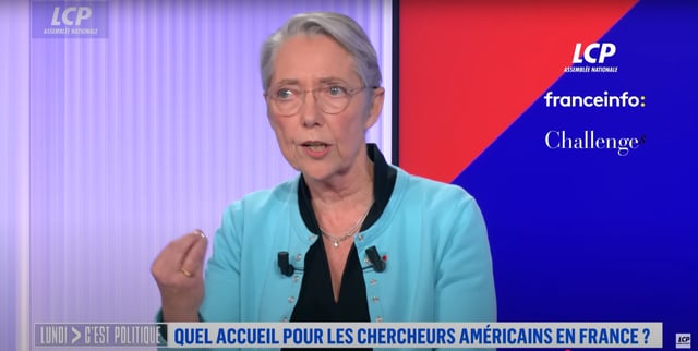 «Il faut se préparer presque depuis la maternelle à sa formation et au métier», affirme Élisabeth Borne