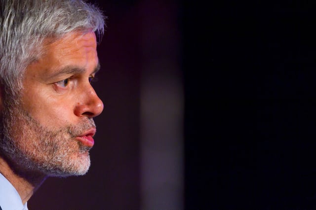 Le député Les Républicains Laurent Wauquiez, le 22 mars 2025 à Épinal.