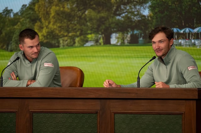 The Højgaard twins did their pre-Masters press conference together on Tuesday.