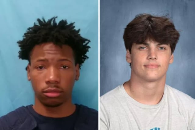 Left: Karmelo Anthony. Right: Austin Metcalf.