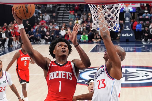 Amen Thompson and the Rockets take on the Clippers on Wednesday night with the Western Conference&#39;s No. 2 playoff seed already clinched.