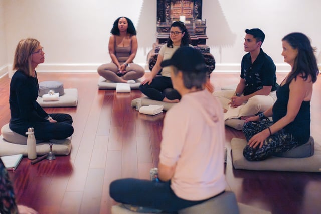 "The White Lotus" may be known for cynicism and biting satire, but the meditation class at the White Lotus retreat at the Four Seasons Westlake Village was deeply sincere and moving.