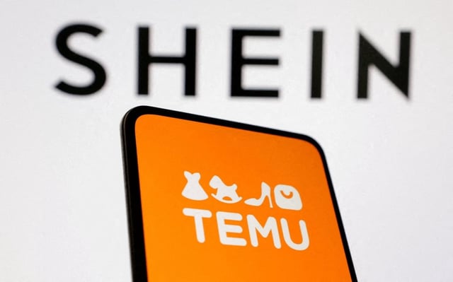 The Shein and Temu logos are seen in this illustration taken August 22, 2024. Photo: Reuters