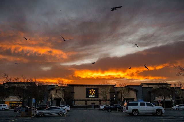 A Walmart store in American Canyon, California, US, on Friday, Feb. 21, 2025.