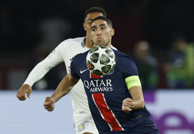 Hakimi face à Villa.