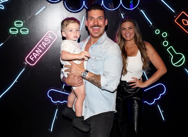 Cruz Cauchi, Jax Taylor and Brittany Cartwright attend the debut of Fantasy Lab Las Vegas&#39; Midnight Dreams immersive experience at the Fashion Show mall on June 09, 2023 in Las Vegas, Nevada.