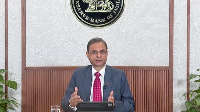 Reserve Bank of India (RBI) Governor Sanjay Malhotra makes a statement on RBI Monetary Policy during the 54th Monetary Policy Committee (MPC) on Wednesday. (ANI)