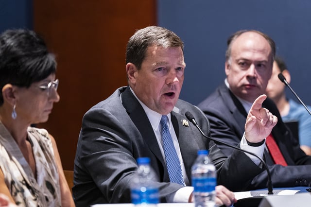 Ed Martin speaks during a hearing in Washington, D.C., on June 13, 2023, regarding the investigations of individuals involved in the riot at the U.S. Capitol on Jan. 6, 2021.