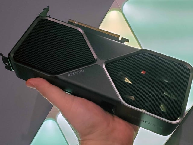 Nvidia RTX 5070 Founders Edition graphics card from various angles