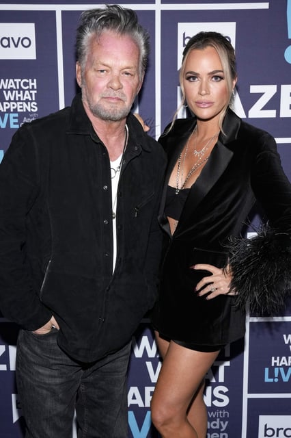 John Mellencamp and Teddi Mellencamp on "Watch What Happens Live With Andy Cohen."