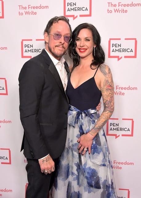 Scott Shriner and Jillian Lauren attend PEN America 2018 LitFest Gala on Nov. 2, 2018.