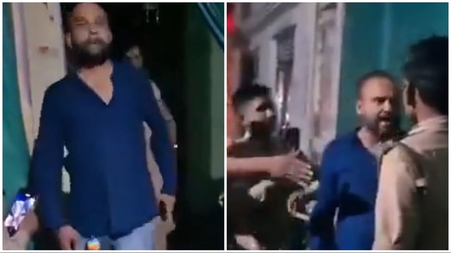 A video of the incident surfaced online, showing the man exiting a house while arguing over his wife’s alleged affair.