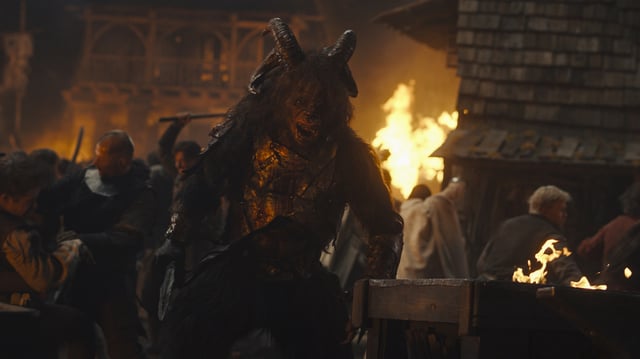 A trolloc soldier in The Wheel of Time season 3