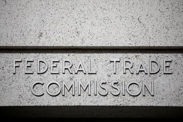 A view of signage at the Federal Trade Commission (FTC) headquarters in Washington, D.C., U.S., November 24, 2024. REUTERS/Benoit Tessier/File Photo/File Photo