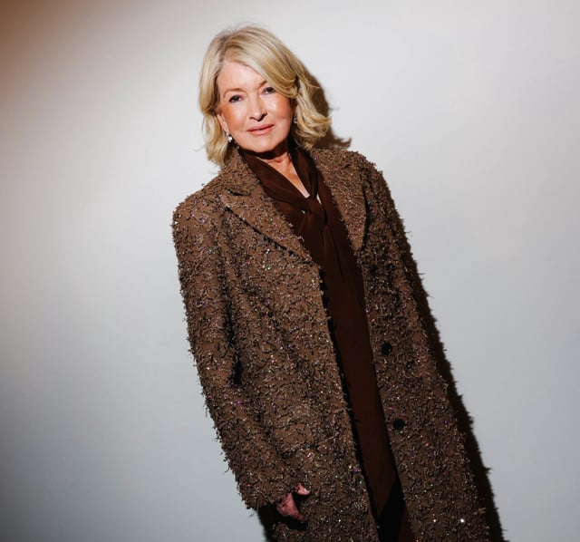 Martha Stewart at the Tory Burch Fall RTW 2025 fashion show on Feb. 10, 2025 in New York,