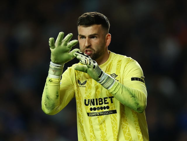 Soccer Football - Europa League - Quarter Final - First Leg - Rangers v Athletic Bilbao - Ibrox, Glasgow, Scotland, Britain - April 10, 2025 Rangers' Liam Kelly reacts Action Images via Reuters/Lee Smith