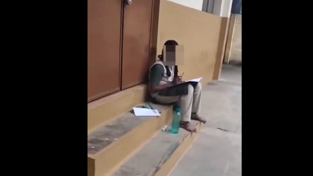 The student's parents said they had asked the school to arrange separate sitting arrangement for her to write her exams. 