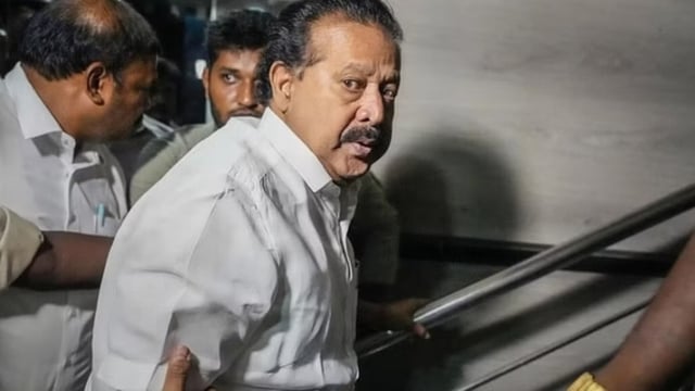 Tamil Nadu minister K Ponmudy. 