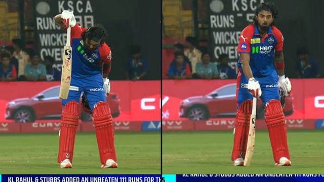 KL Rahul after winning the match against RCB