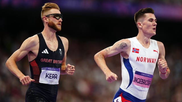 Kerr, left, and Ingebrigtsen will face off in men’s 1,500m at the London Stadium in July