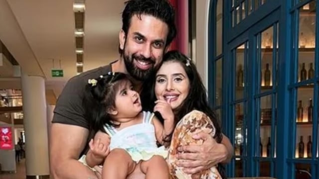 Rajeev Sen with ex-wife Charu Asopa and daughter Ziana 