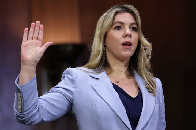 Sarah Wynn-Williams testified during a Senate Judiciary Committee hearing on Wednesday, April 9.  