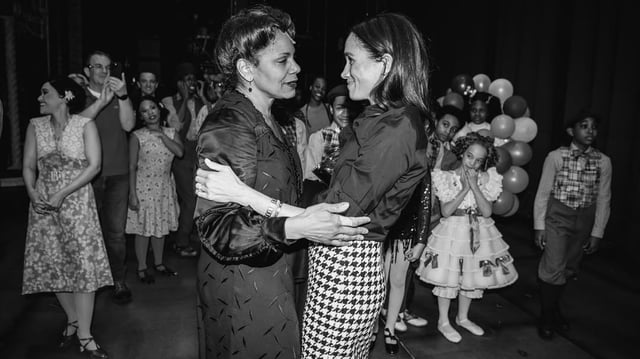 Markle Markle and 'Gypsy' star Audra McDonald met each other before the play.