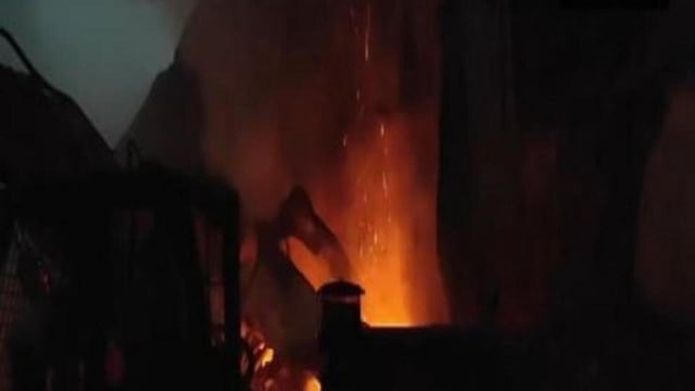 The explosion ignited a massive fire while workers were operating a machine used to polish aluminium foil with raw aluminium powder, the Nagpur district collector Vipin Itankar (ANI)