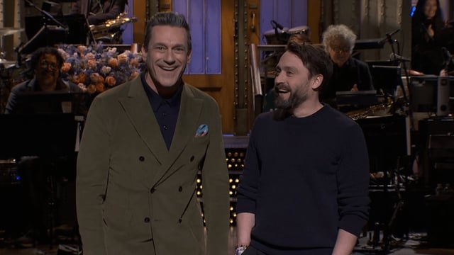 Jon Hamm and Kieran Culkin on 'SNL.'