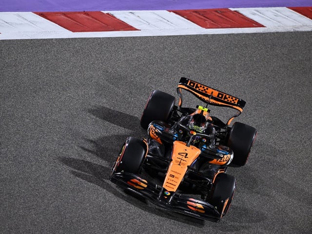 Lando Norris at Bahrain 2025 qualifying.