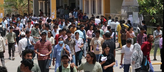 A total of 2,828 candidates had applied for the NDA exam, out of which 2,145 appeared,  only 689 out of 1,129 registered candidates appeared in CDS exam