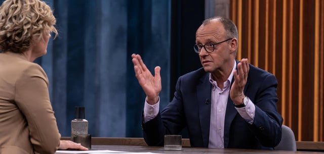 CDU-Chef Friedrich Merz bei „Caren Miosga“