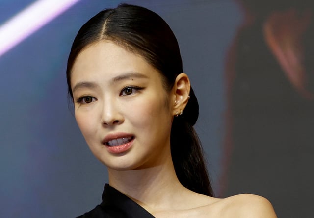 Jennie from the K-pop girl group BLACKPINK poses at the premiere of their world tour film 'Born Pink', marking the group's eighth anniversary, in Seoul, South Korea, August 9, 2024. REUTERS/Kim Soo-hyeon/File Photo