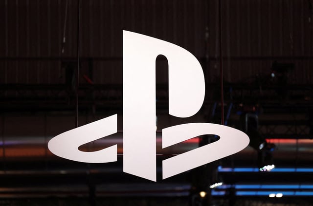 The Sony Playstation logo is seen at the Paris Games Week (PGW), a trade fair for video games in Paris, France, November 5, 2023. REUTERS/Claudia Greco/File Photo