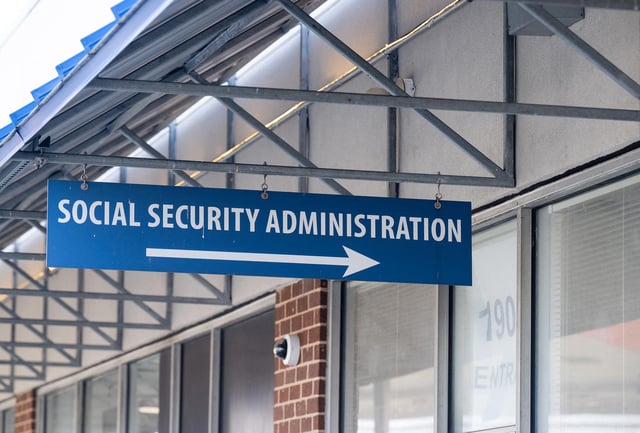 A Social Security Administration office in Washington, DC, on March 26.