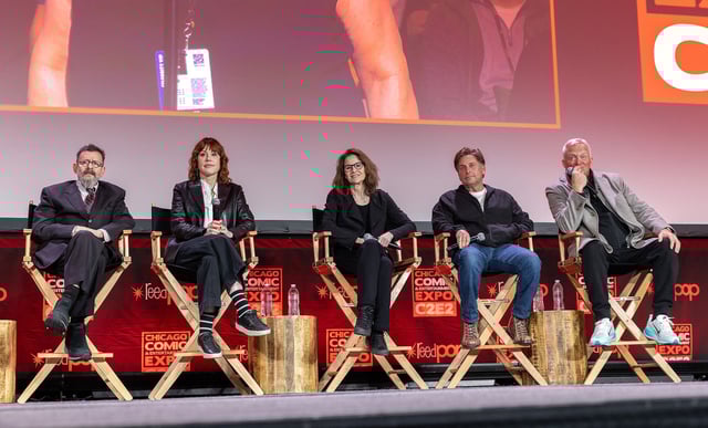 Judd Nelson, Molly Ringwald, Ally Sheedy, Emilio Estèvez and Anthony Michael Hall at the reunion.
