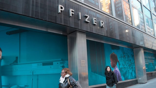 Pfizer, hier die Unternehmenszentrale in New York, stoppt die Entwicklung einer Abnehmpille - ein herber Rückschlag in dem lukrativen Markt
