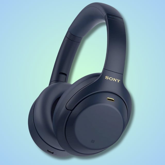 A pair of Sony WH-1000XM4 headphones