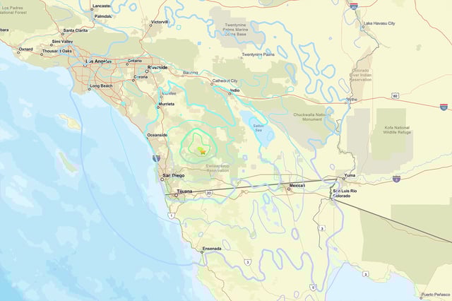 A 5.2 magnitude earthquake struck around 10:08 a.m. south of Julian, Calif., April 14, 2025.