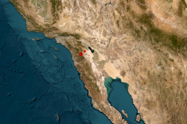 An earthquake detected in Julian, Calif., on Monday.