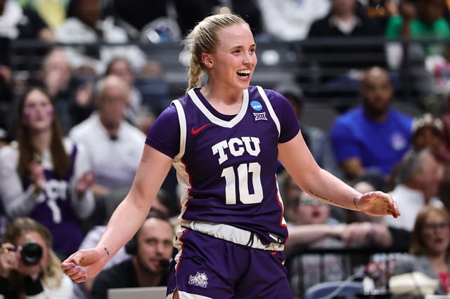 Hailey Van Lith helped the TCU Horned Frogs reach the Elite Eight of the 2025 NCAA women's basketball tournament.