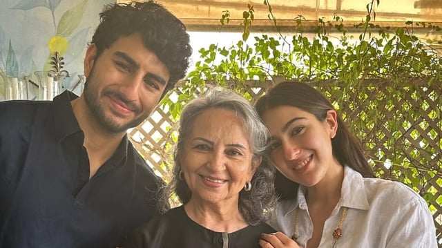 Ibrahim Ali Khan, Sharmila Tagore and Sara Ali Khan