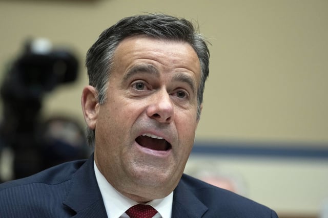 John Ratcliffe, testifies before a Select Subcommittee hearing on the Coronavirus Pandemic investigation of the origins of COVID-19, Tuesday, April 18, 2023, on Capitol Hill in Washington.