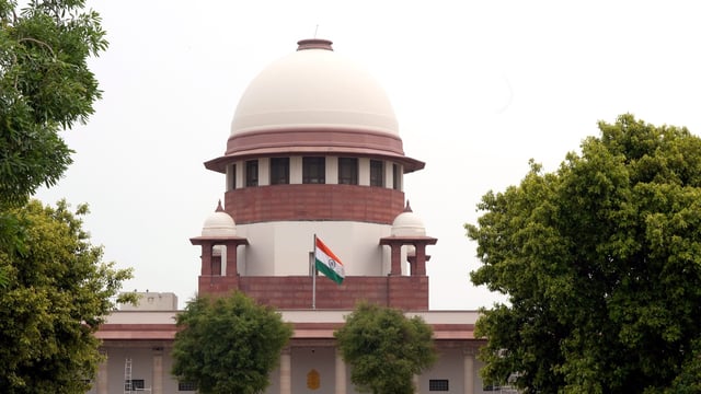 A view of the Supreme Court of India, in New Delhi, Friday,