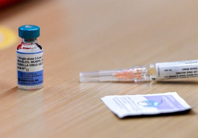 A view shows MMR vaccine at the City of Lubbock Health Department in Lubbock, Texas, U.S. February 27, 2025. REUTERS/Annie Rice/File Photo