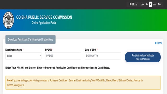 OPSC OCS Main Admit Card 2023 released at opsc.gov.in, download link here