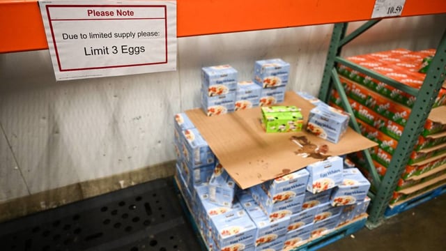 Costco has implemented egg purchase limits but is still often sold out.