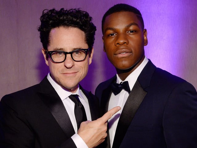 J.J. Abrams and John Boyega at the British Academy Britannia Awards.