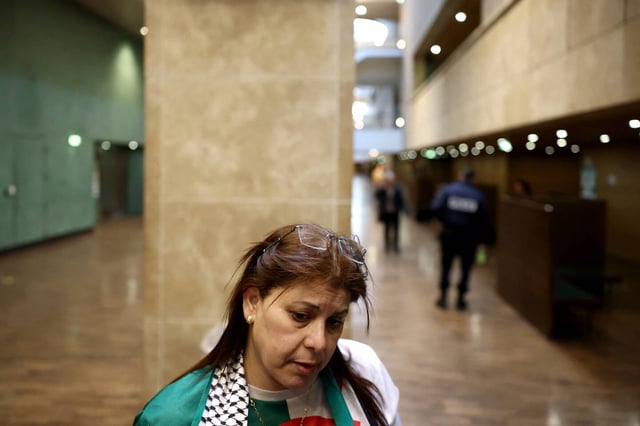 L'influenceuse franco-algérienne Sofia Benlemmane au palais de justice de Lyon, le 18 mars.