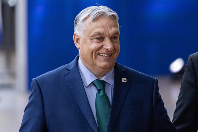 Das Foto zeigt Ungarns Ministerpräsident Viktor Orbán